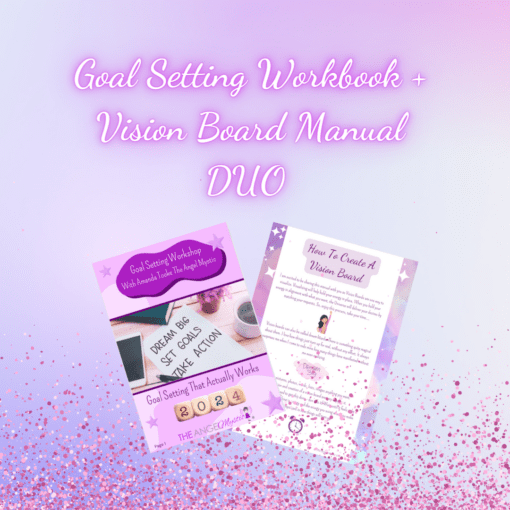 Goal Setting Workbook & Vision Board Manual Bundle